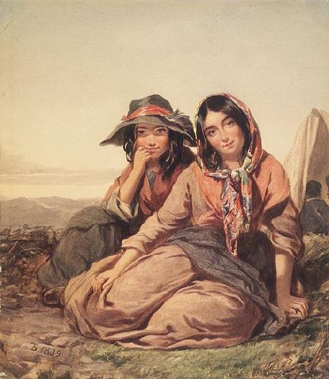 Thomas Sully Gypsy Maidens oil painting image